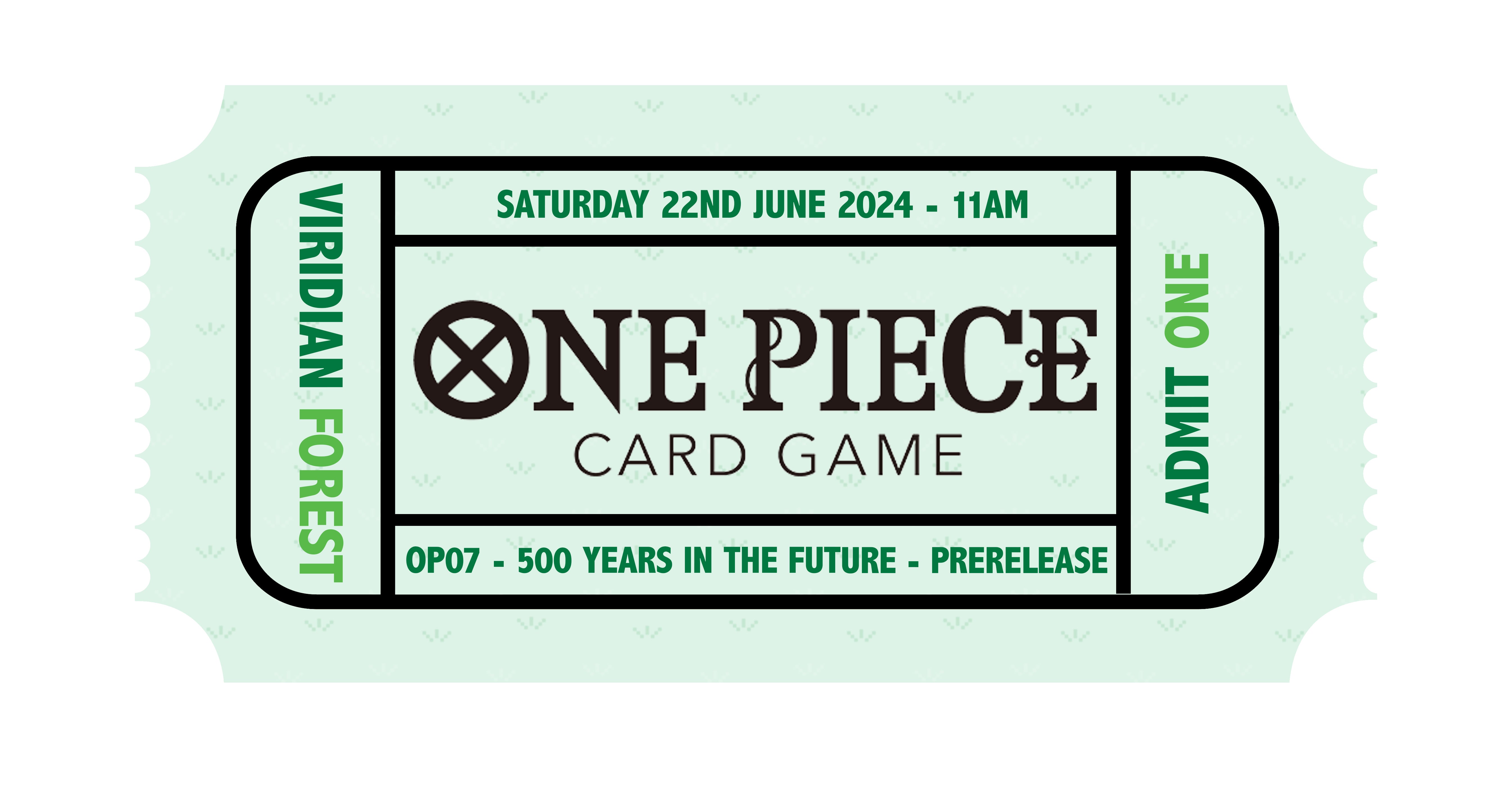 One Piece Card Game - OP07 - 500 Years in the Future - Morning Prerelease Tournament | Viridian Forest