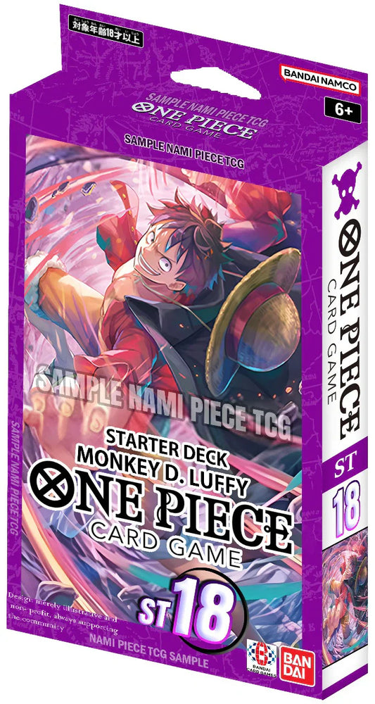 One Piece Card Game: Starter Deck - Purple Monkey.D.Luffy (ST-18) - PREORDER OCT