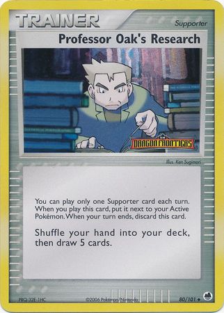 Professor Oak's Research (80/101) (Stamped) [EX: Dragon Frontiers] | Viridian Forest