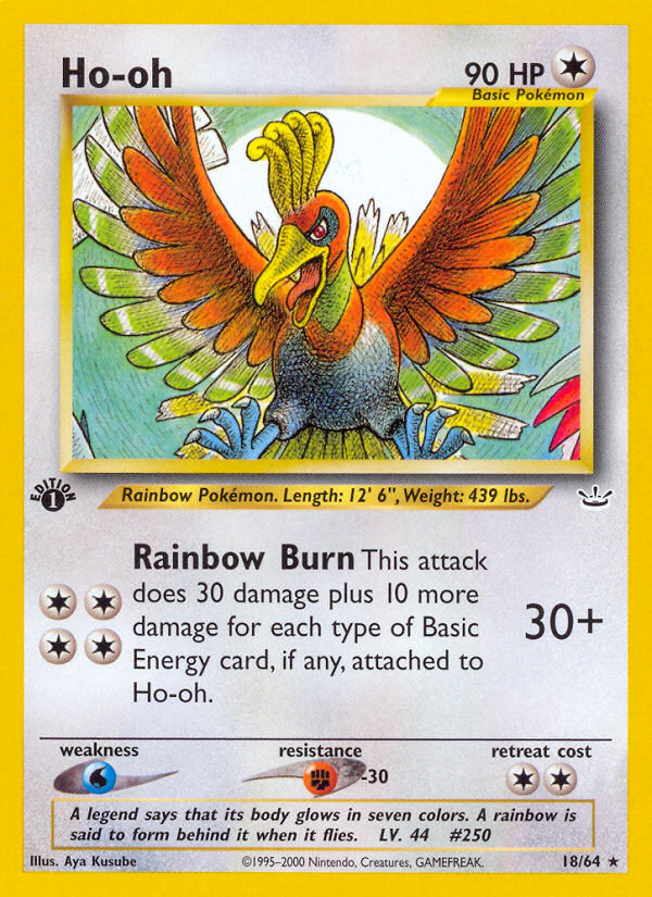 Ho-oh (18/64) [Neo Revelation 1st Edition] | Viridian Forest