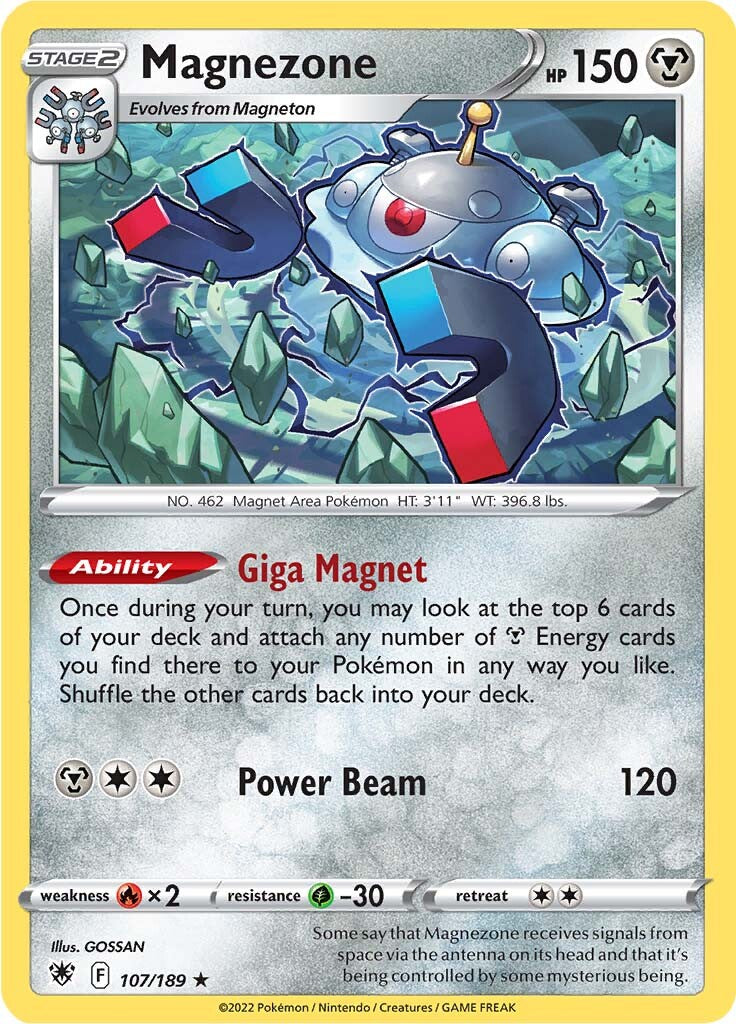 Magnezone (107/189) (Theme Deck Exclusive) [Sword & Shield: Astral Radiance] | Viridian Forest