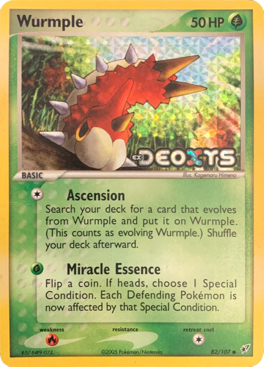 Wurmple (82/107) (Stamped) [EX: Deoxys] | Viridian Forest
