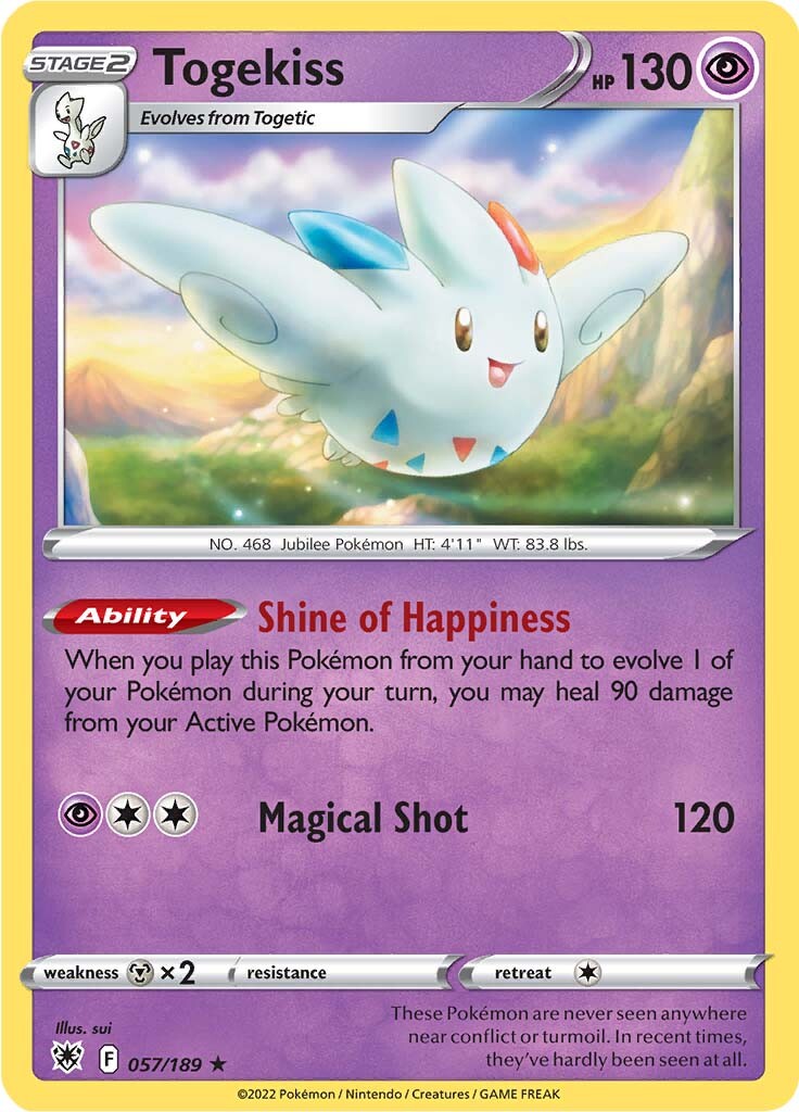 Togekiss - 057/189 - Astral Radiance - Holo | Viridian Forest