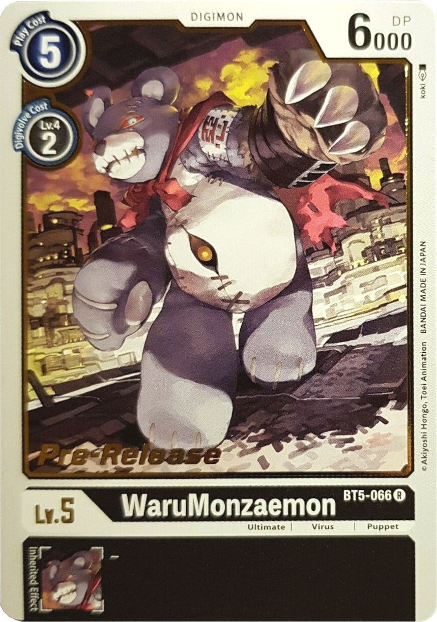 WaruMonzaemon [BT5-066] [Battle of Omni Pre-Release Promos] | Viridian Forest