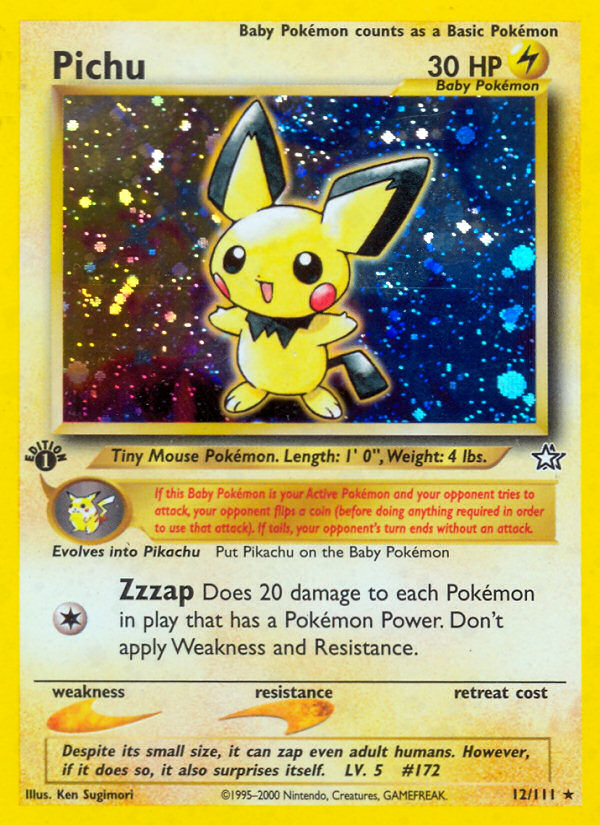 Pichu (12/111) [Neo Genesis 1st Edition] | Viridian Forest