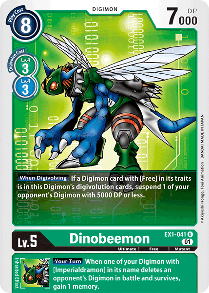 Dinobeemon - EX1-041 U - EX01 Classic Collection | Viridian Forest