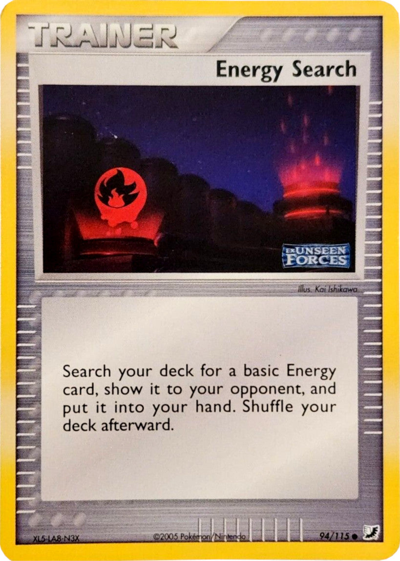 Energy Search (94/115) (Stamped) [EX: Unseen Forces] | Viridian Forest