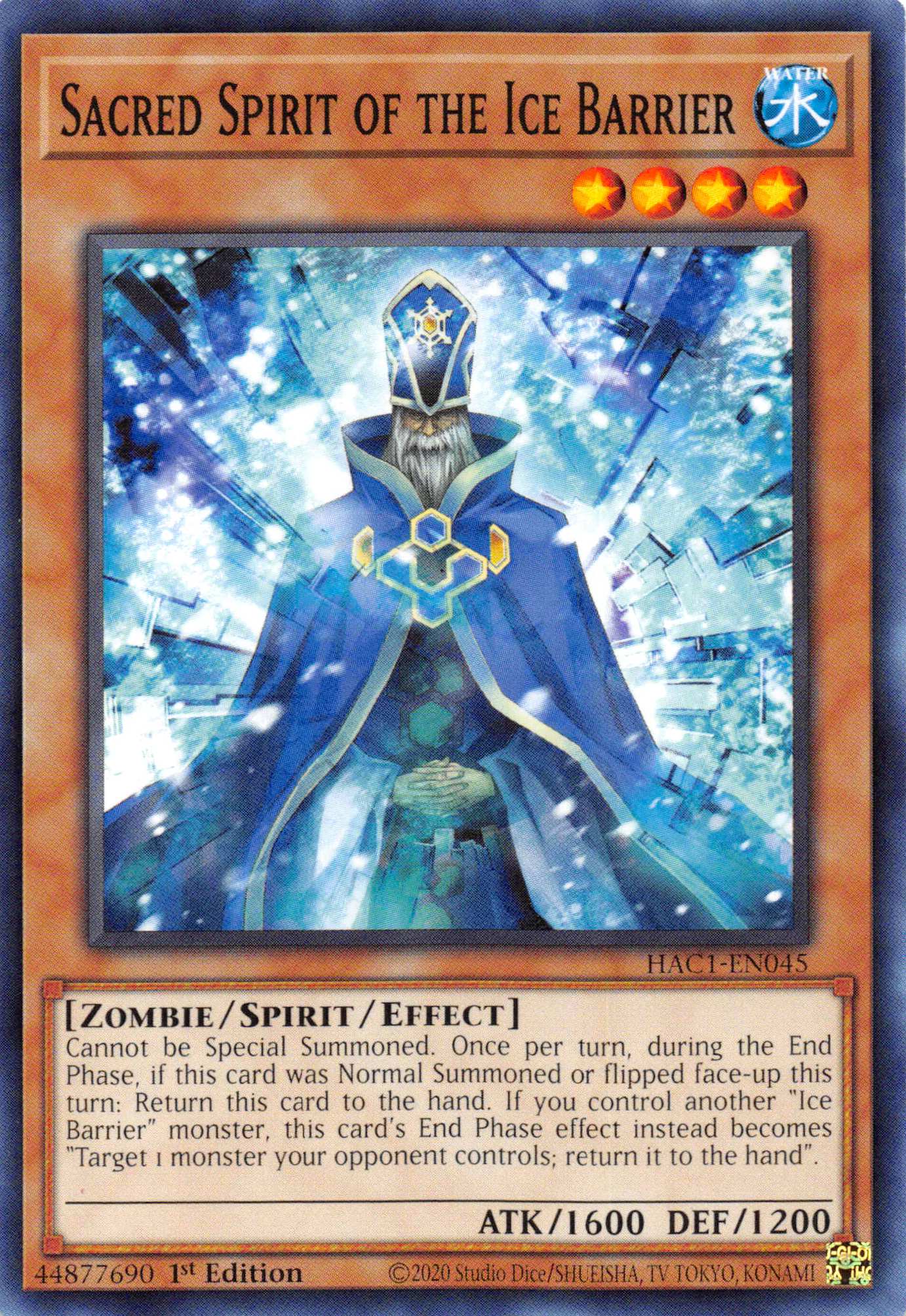 Sacred Spirit of the Ice Barrier (Duel Terminal) [HAC1-EN045] Parallel Rare | Viridian Forest
