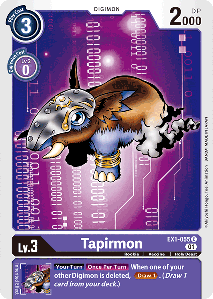 Tapirmon - EX1-055 C - EX01 Classic Collection | Viridian Forest