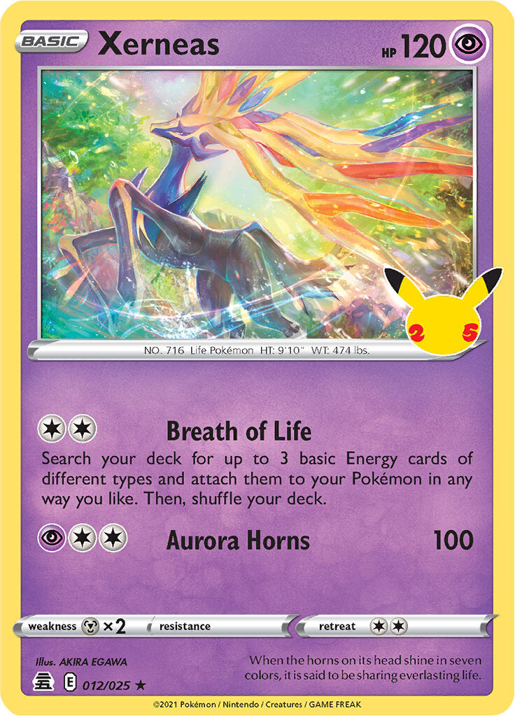 Xerneas - 012/025 - Celebrations - Holo | Viridian Forest