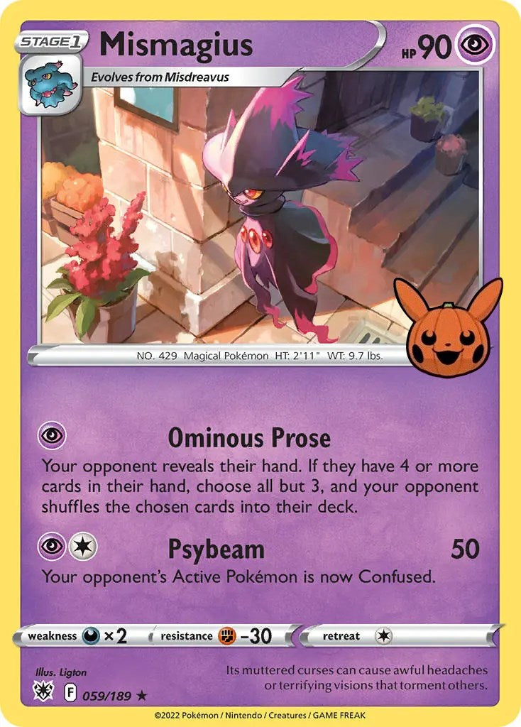 Mismagius (059/189) [Trick or Trade] | Viridian Forest