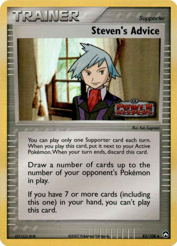 Steven's Advice (83/108) (Stamped) [EX: Power Keepers] | Viridian Forest