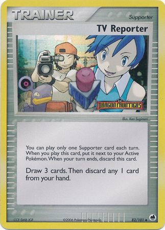TV Reporter (82/101) (Stamped) [EX: Dragon Frontiers] | Viridian Forest