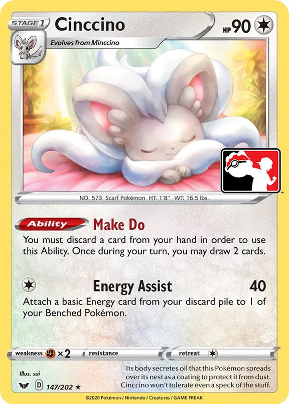 Cinccino (147/202) [Prize Pack Series One] | Viridian Forest