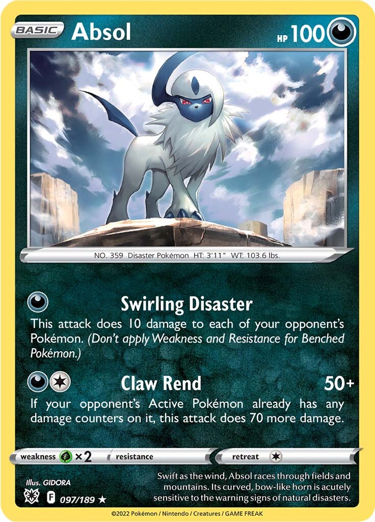 Absol (097/189) (Theme Deck Exclusive) [Sword & Shield: Astral Radiance] | Viridian Forest