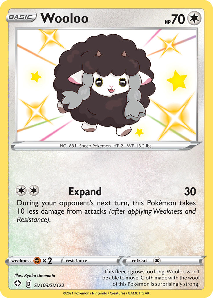 Wooloo - SV103/SV122 - Shining Fates - Shiny | Viridian Forest