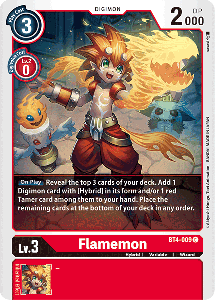 Flamemon - BT4-009 C - Great Legend | Viridian Forest