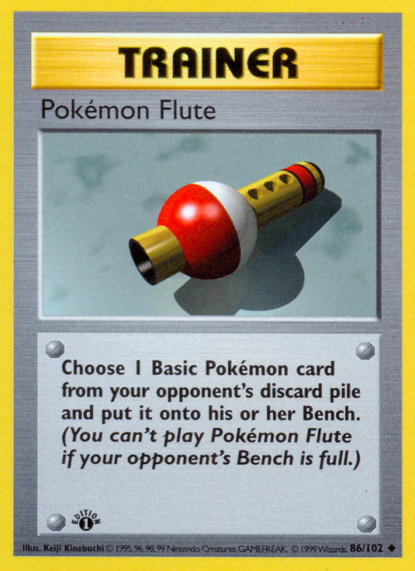 Pokemon Flute (86/102) [Base Set 1st Edition] | Viridian Forest