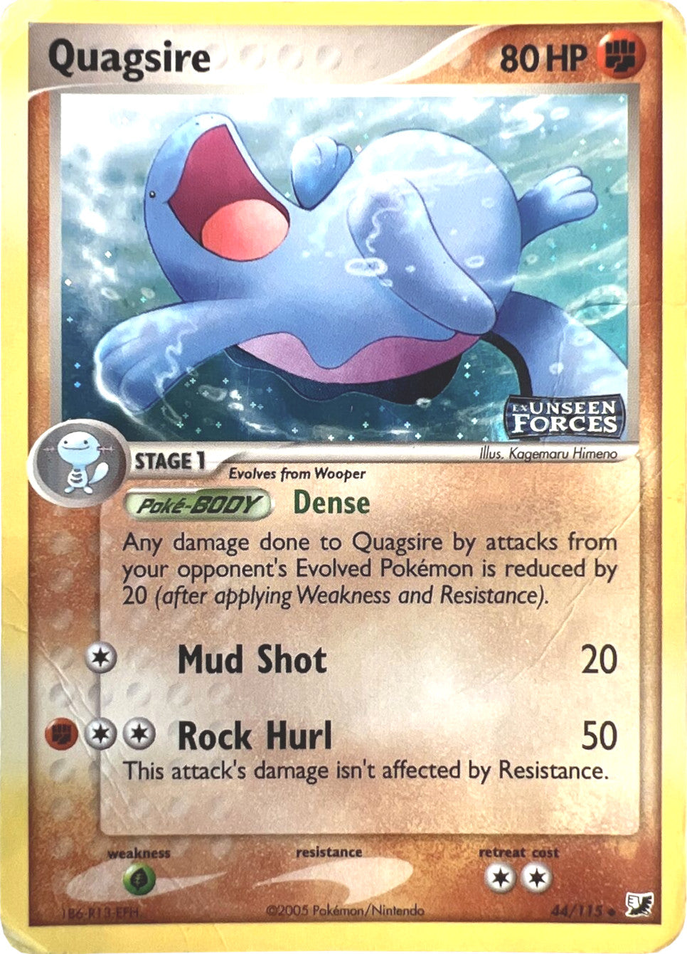 Quagsire (44/115) (Stamped) [EX: Unseen Forces] | Viridian Forest