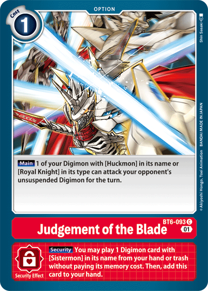Judgement of the Blade - BT6-093 C - Double Diamond | Viridian Forest