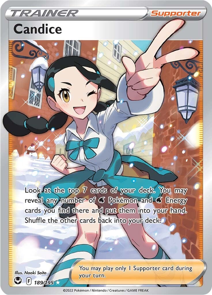 Candice - 189/195 - SWSH - Silver Tempest - Full Art | Viridian Forest