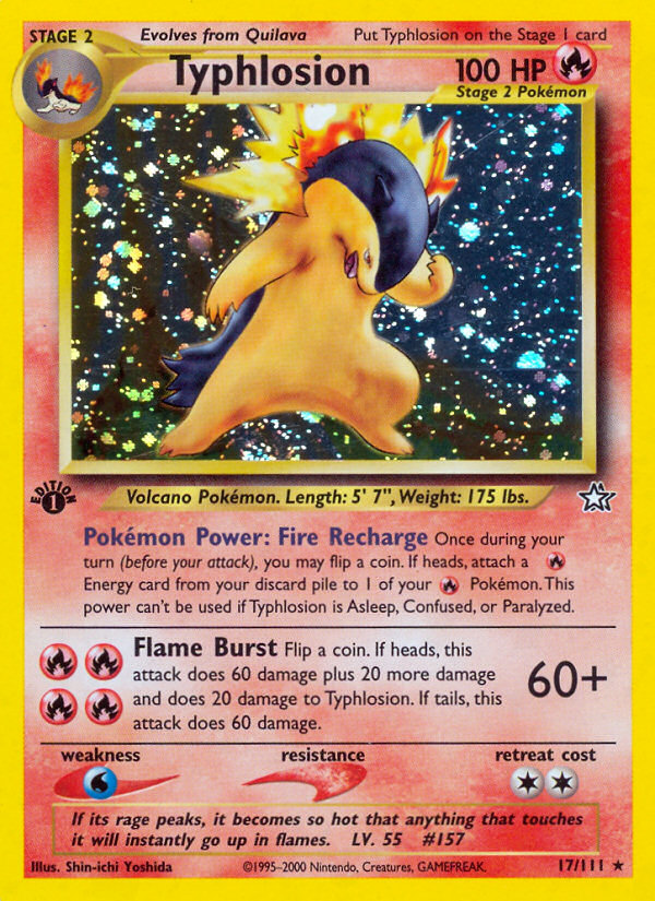 Typhlosion (17/111) [Neo Genesis 1st Edition] | Viridian Forest
