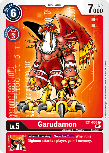 Garudamon - EX1-006 C - EX01 Classic Collection | Viridian Forest