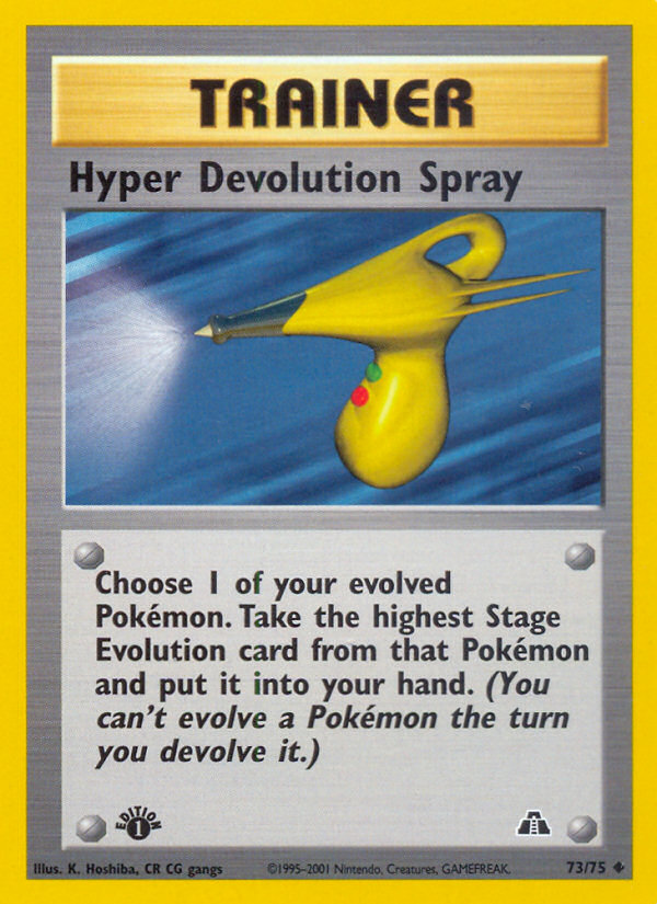 Hyper Devolution Spray (73/75) [Neo Discovery 1st Edition] | Viridian Forest