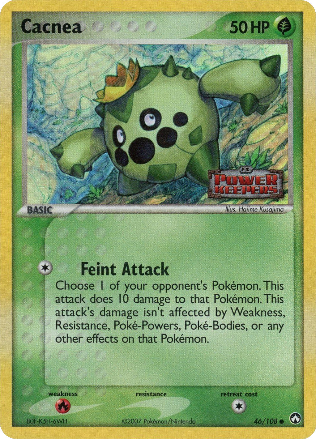 Cacnea (46/108) (Stamped) [EX: Power Keepers] | Viridian Forest