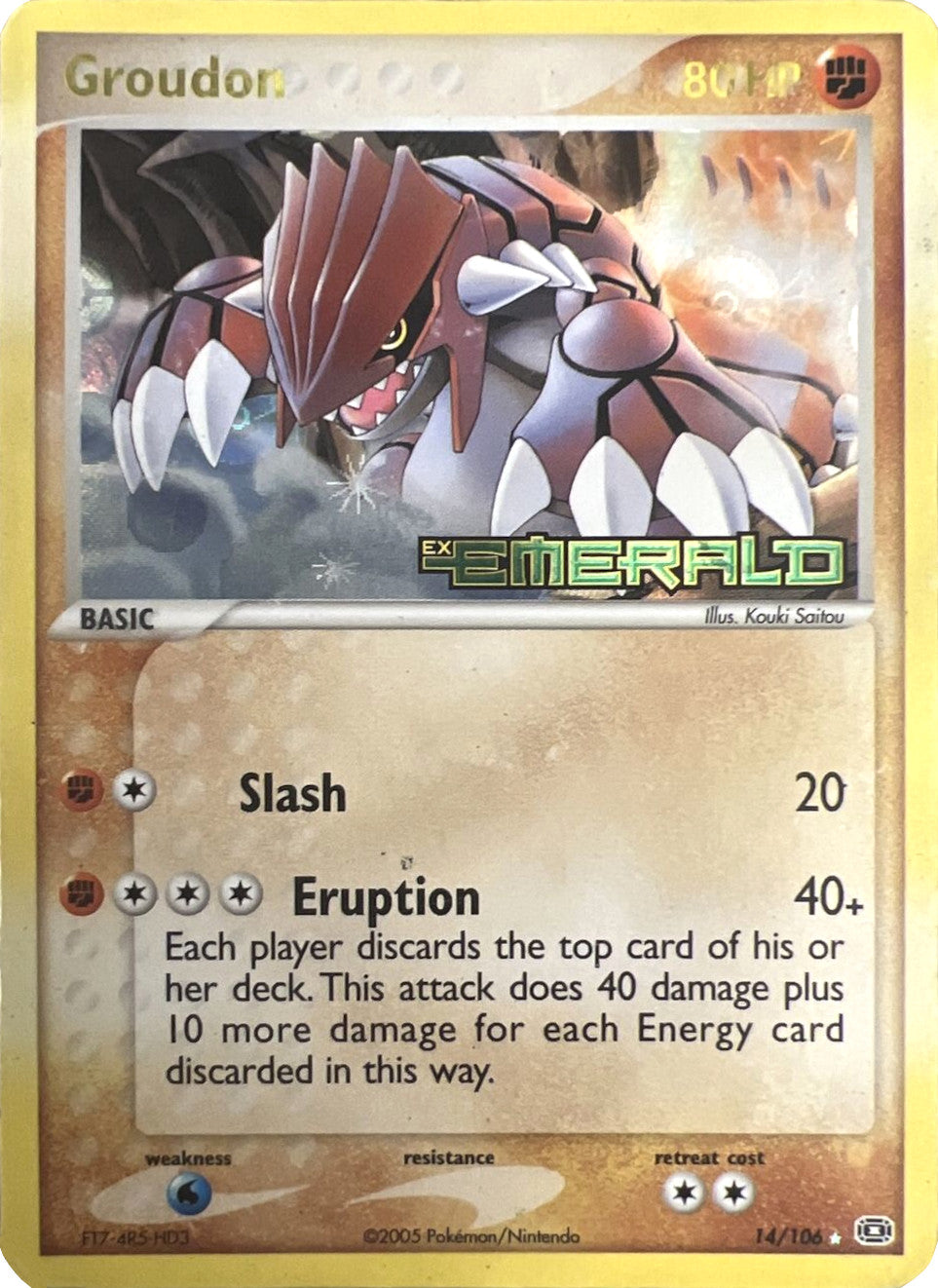 Groudon (14/106) (Stamped) [EX: Emerald] | Viridian Forest