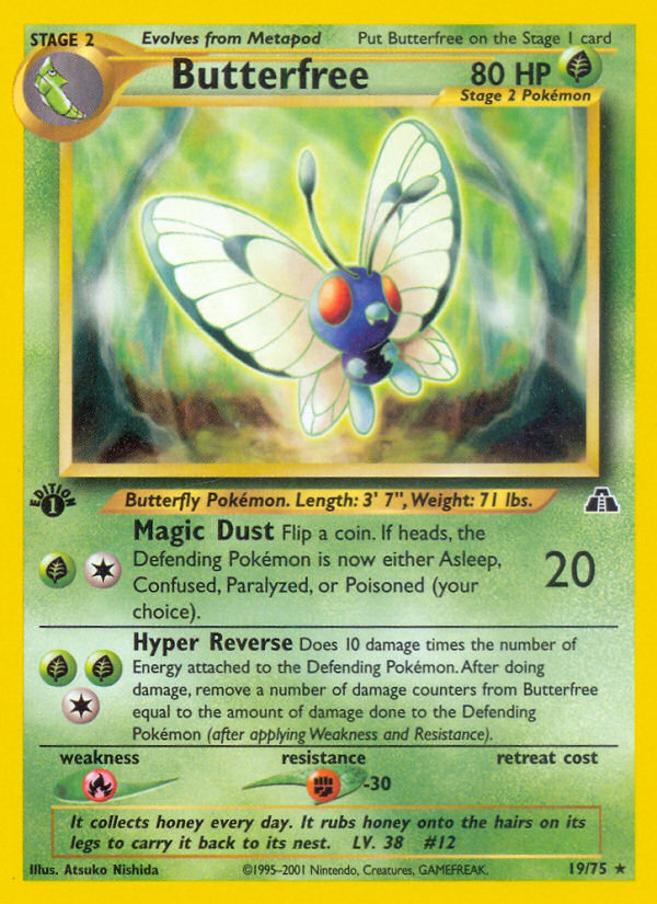 Butterfree (19/75) [Neo Discovery 1st Edition] | Viridian Forest