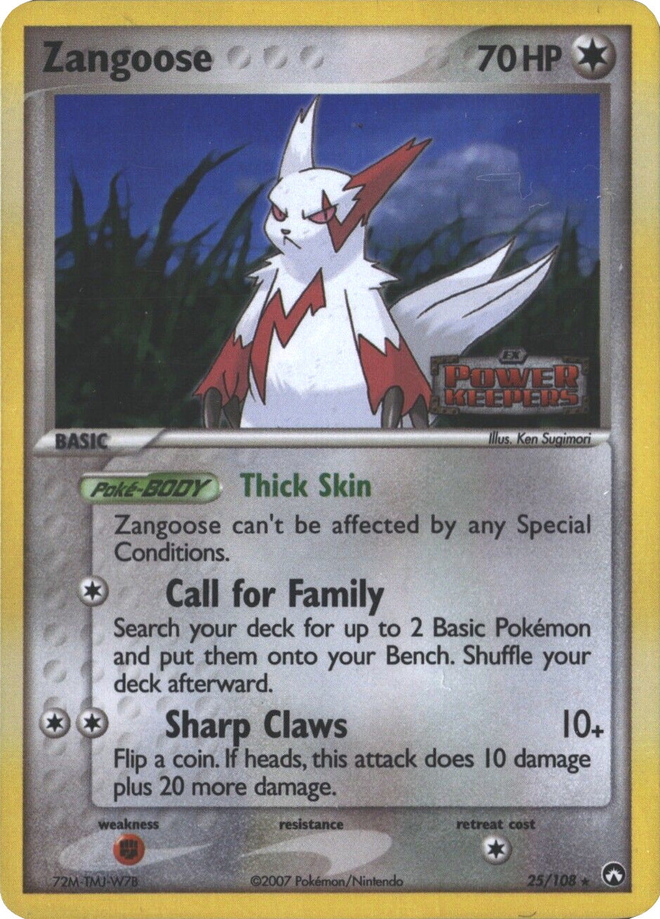 Zangoose (25/108) (Stamped) [EX: Power Keepers] | Viridian Forest