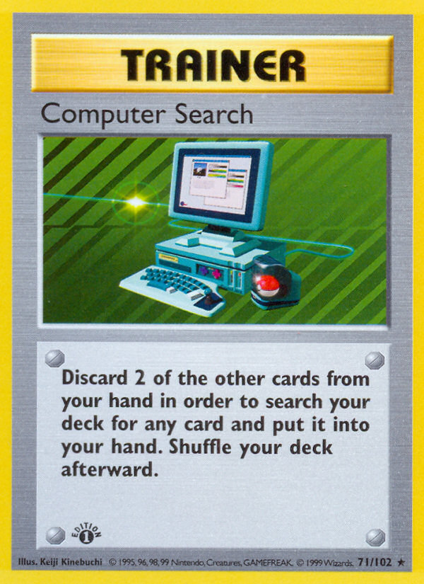 Computer Search (71/102) [Base Set 1st Edition] | Viridian Forest