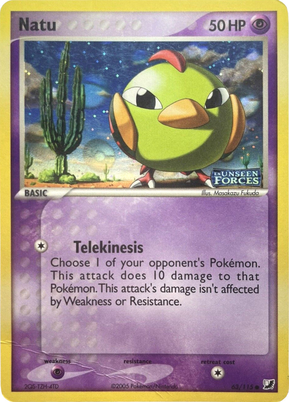 Natu (63/115) (Stamped) [EX: Unseen Forces] | Viridian Forest