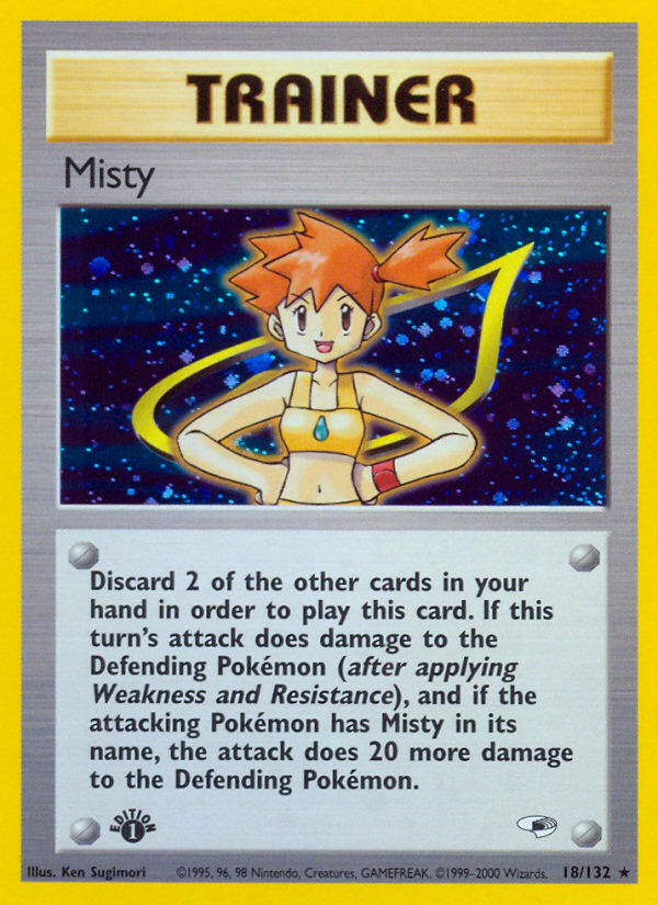 Misty (18/132) [Gym Heroes 1st Edition] | Viridian Forest