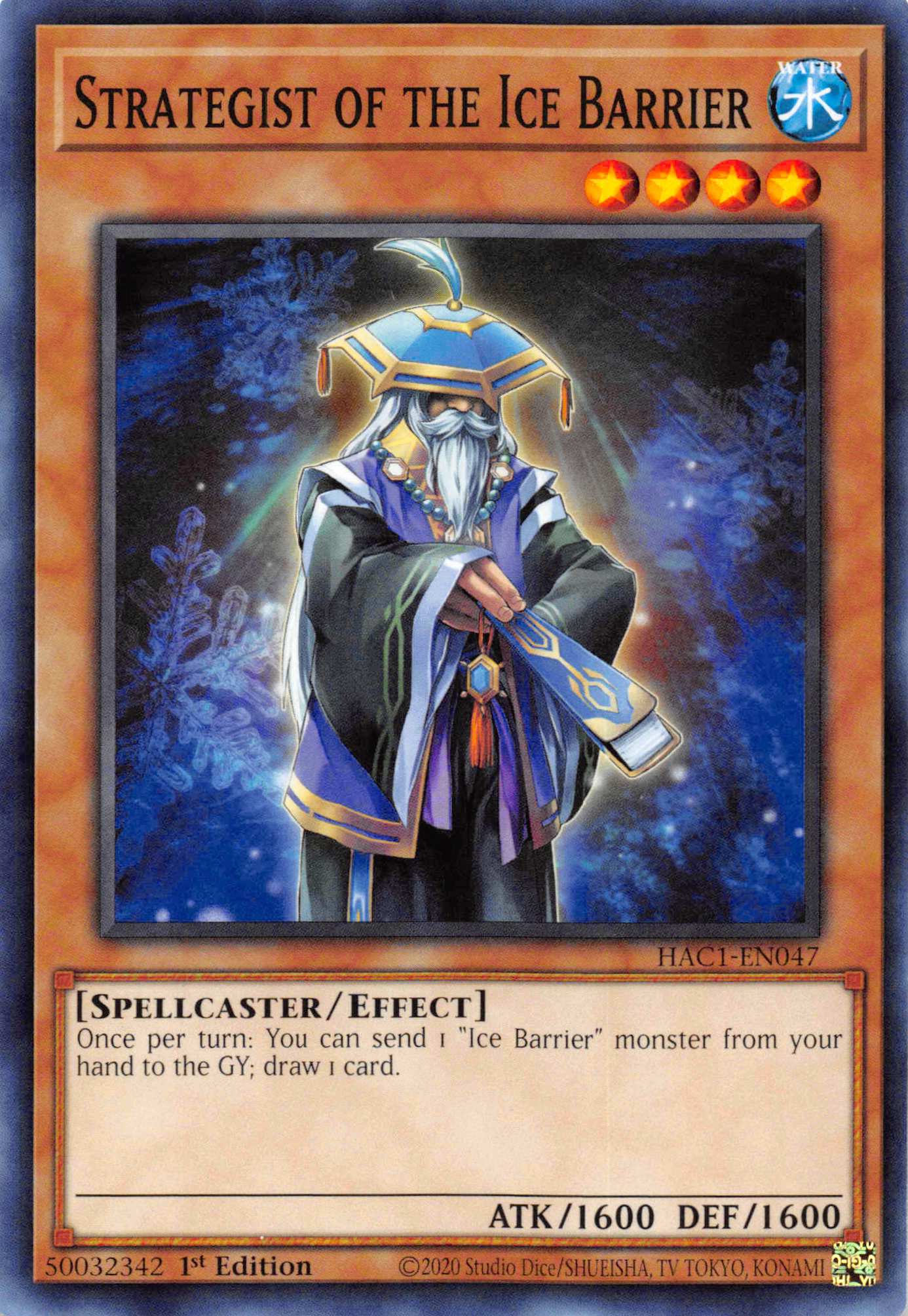 Strategist of the Ice Barrier (Duel Terminal) [HAC1-EN047] Parallel Rare | Viridian Forest