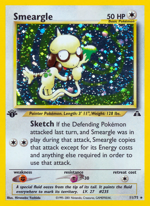 Smeargle (11/75) [Neo Discovery 1st Edition] | Viridian Forest
