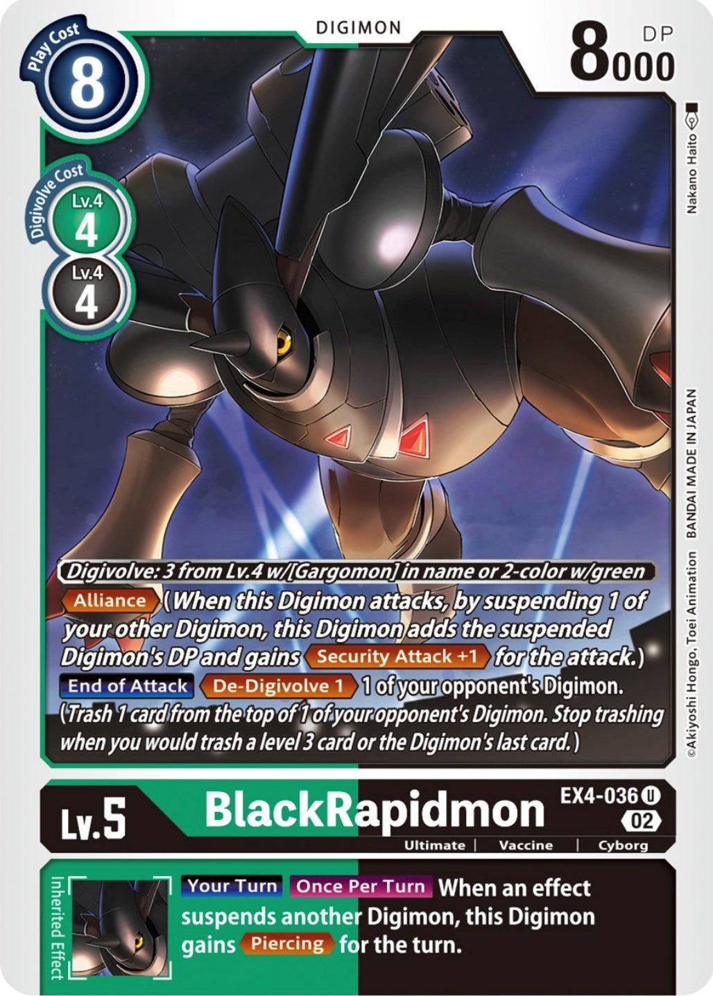 BlackRapidmon [EX4-036] [Alternative Being Booster] | Viridian Forest