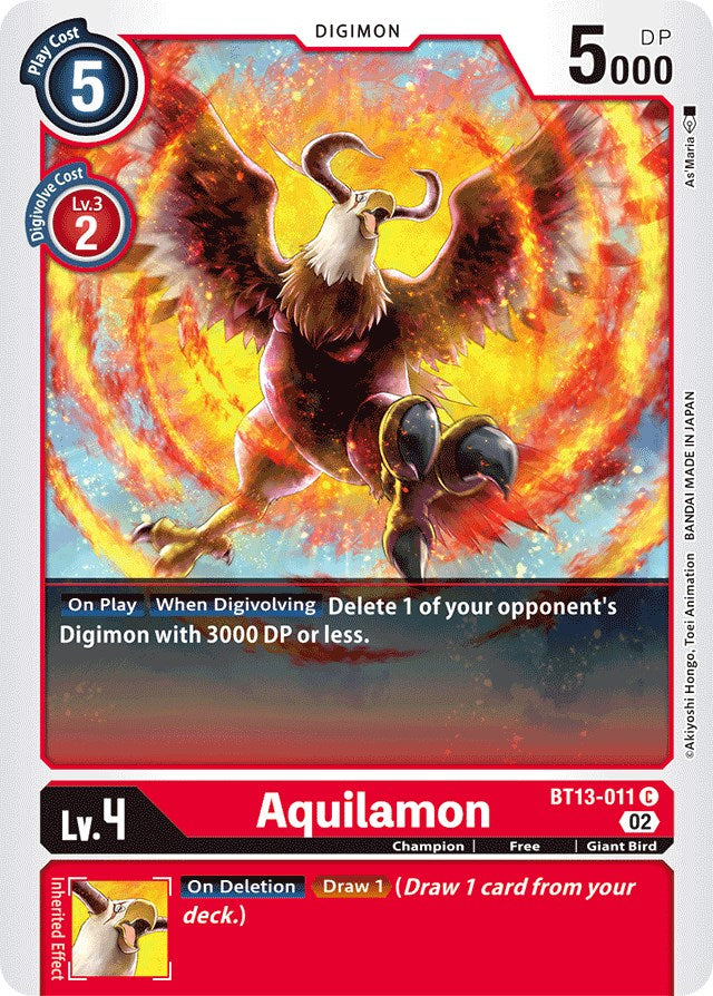 Aquilamon [BT13-011] [Versus Royal Knight Booster] | Viridian Forest