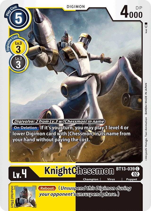 KnightChessmon [BT13-039] [Versus Royal Knight Booster] | Viridian Forest