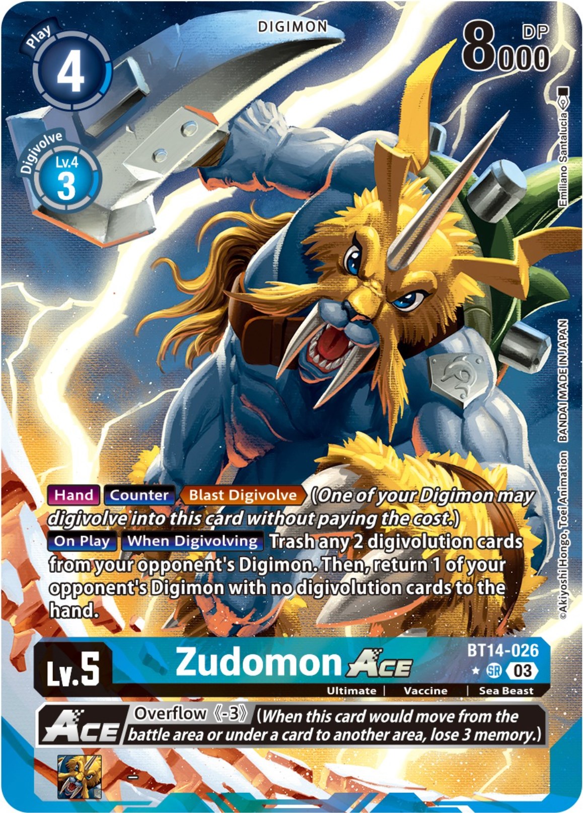 Zudomon Ace [BT14-026] [Blast Ace Booster] | Viridian Forest