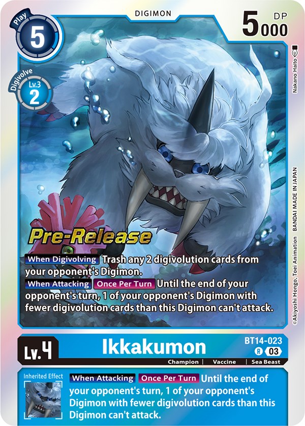 Ikkakumon [BT14-023] [Blast Ace Pre-Release Cards] | Viridian Forest