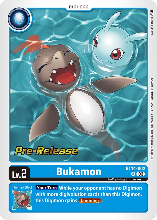 Bukamon [BT14-002] [Blast Ace Pre-Release Cards] | Viridian Forest