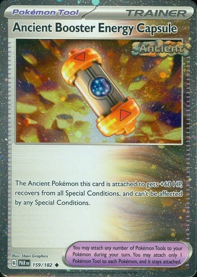 Ancient Booster Energy Capsule (159/182) (Cosmos Holo) [Scarlet & Violet: Paradox Rift] | Viridian Forest