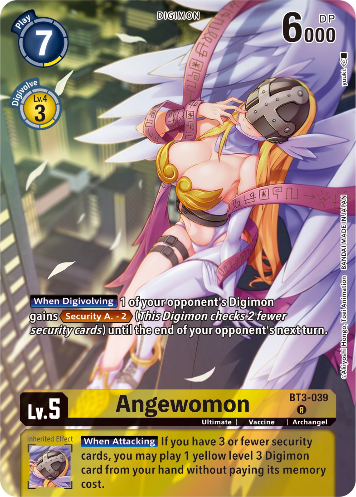 Angewomon [BT3-039] (Gift Box 2023) [Release Special Booster Promos] | Viridian Forest