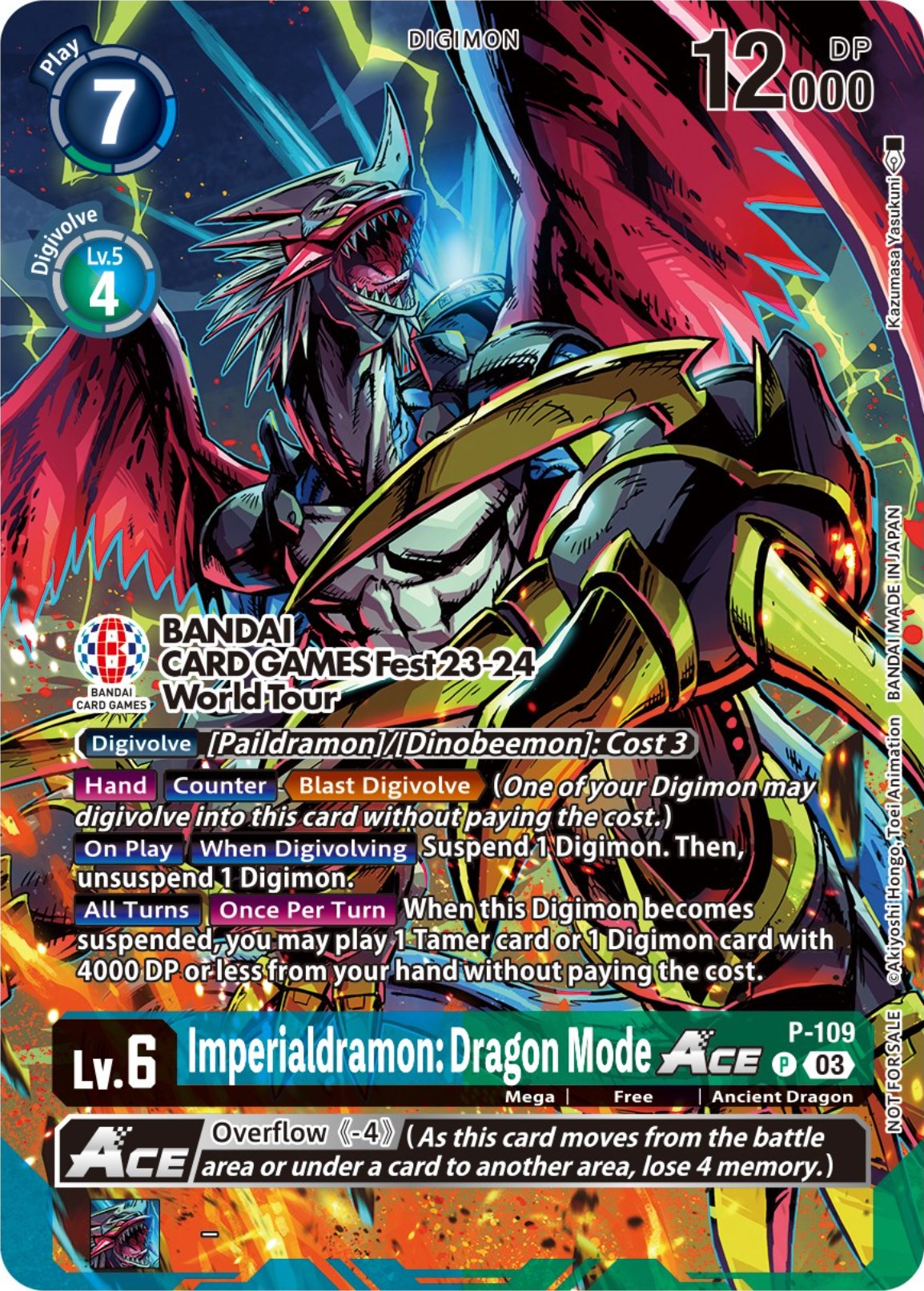 Imperialdramon: Dragon Mode Ace [P-109] (BANDAI Card Games Fest 23-24 World Tour) [Promotional Cards] | Viridian Forest