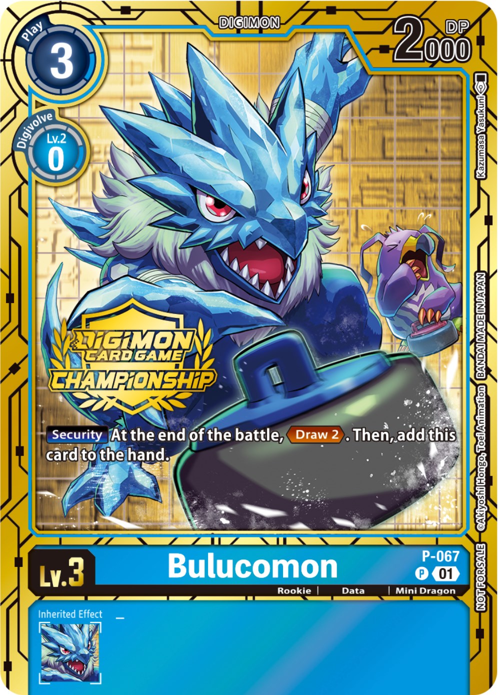Bulucomon [P-067] (Championship 2023 Gold Card Set) [Promotional Cards] | Viridian Forest
