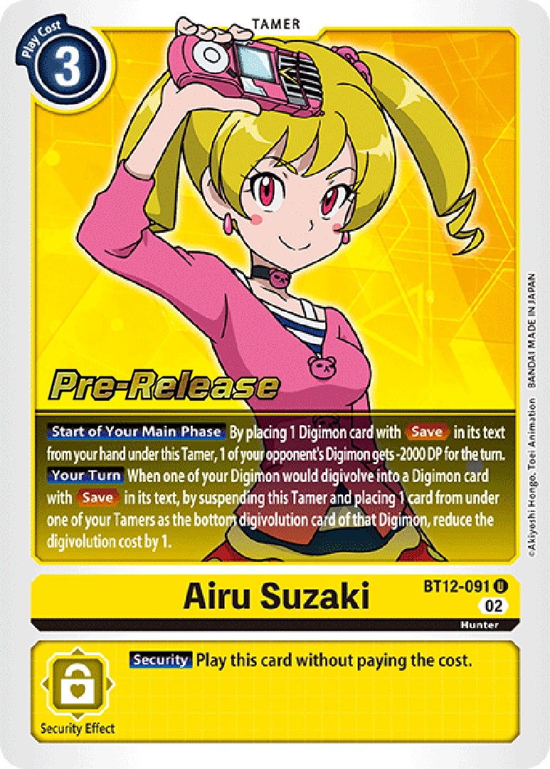 Airu Suzaki [BT12-091] [Across Time Pre-Release Cards] | Viridian Forest