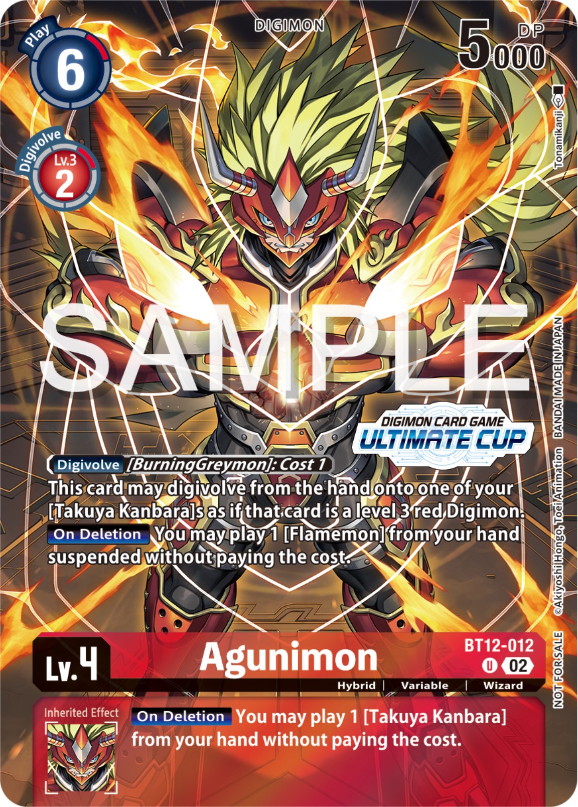 Agunimon [BT12-012] (Ultimate Cup 2024) [Across Time Promos] | Viridian Forest