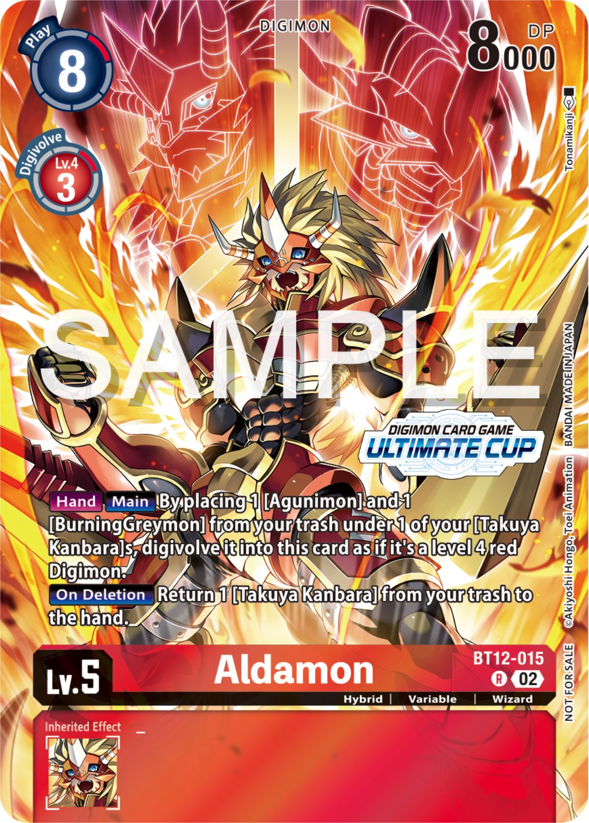 Aldamon [BT12-015] (Ultimate Cup 2024) [Across Time Promos] | Viridian Forest